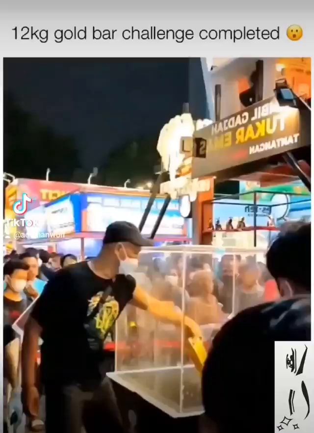 12kg gold bar challenge completed iFunny