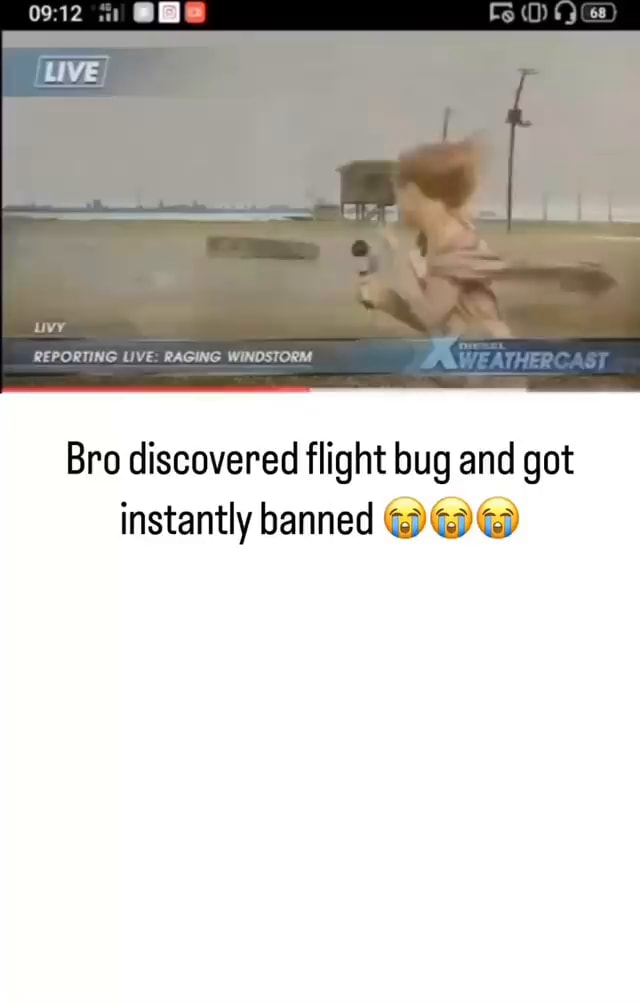 Bro discovered flight bug and got instantly banned - iFunny