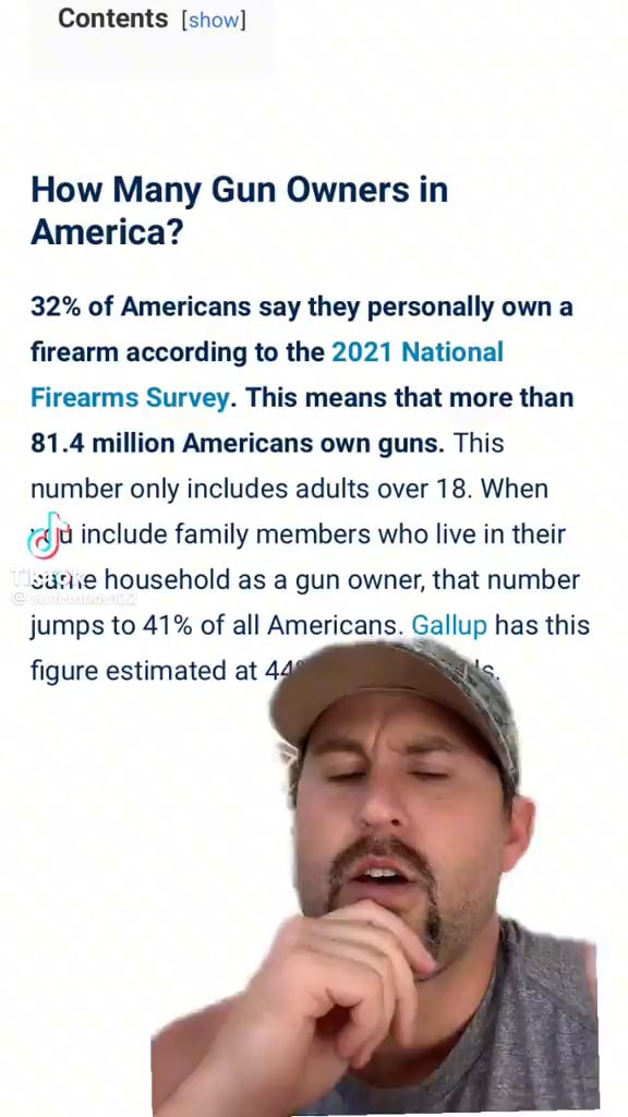 Contents [show] How Many Gun Owners in America? 32 of Americans say