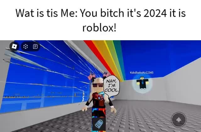 Wat Is Tis Me You Bitch It S 2024 It Is Roblox IFunny 3 