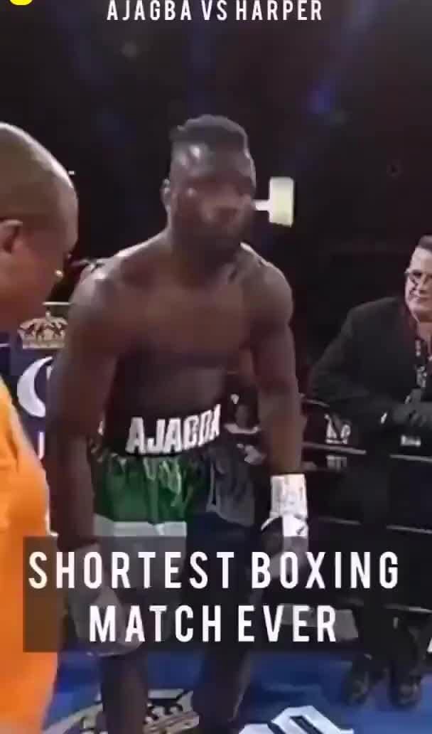AJAGBA VS HARPER SHORTEST BOXING MATCH EVER iFunny