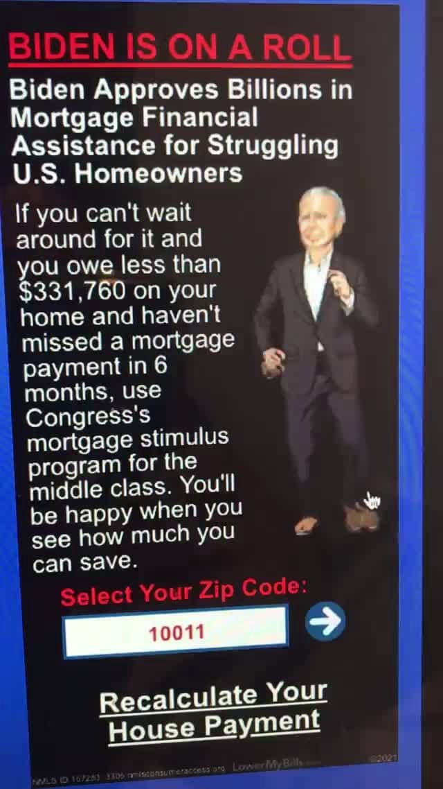 BIDEN IS ON A ROLL Biden Approves Billions in Mortgage Financial