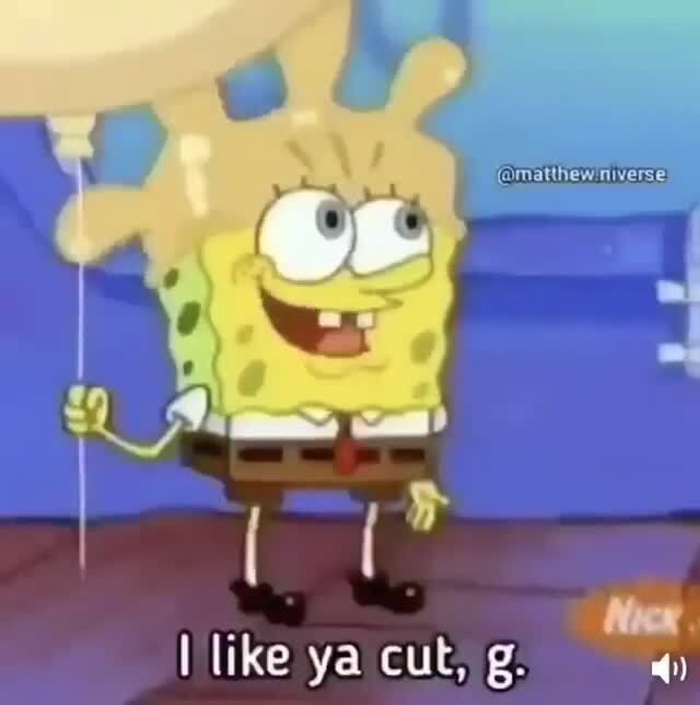I like ya cut g spongebob Taco Bell Nee I like ya cut, g 4) )