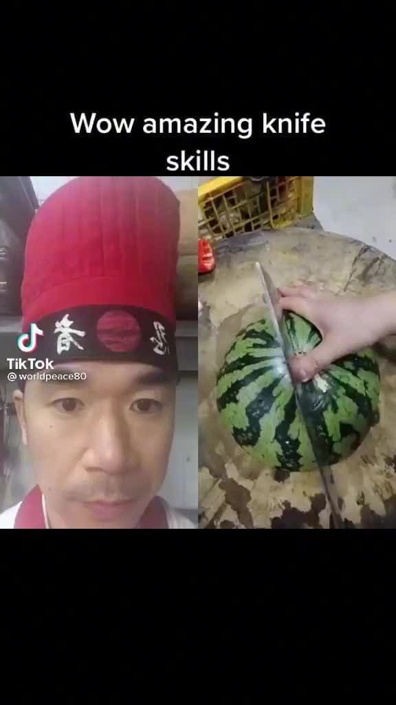 Wow amazing knife skills we TikTok AS iFunny