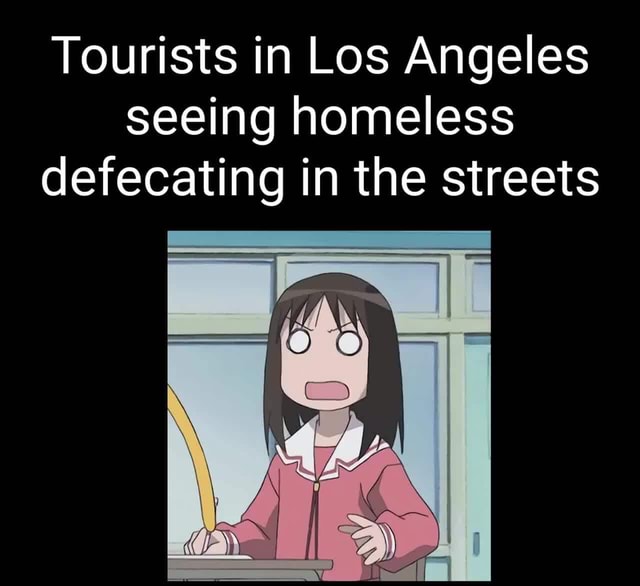 Tourists in Los Angeles seeing homeless defecating in the streets I ...