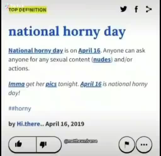 National Horny Day | Пикабу