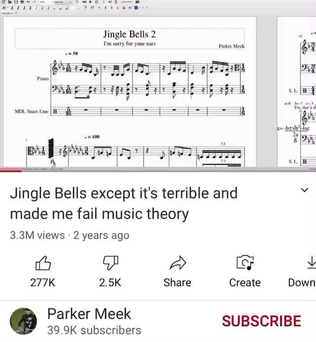 Jingle Bells 2 I'm sorry for your ears HE iet =F si in Jingle Bells