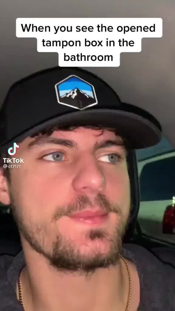 When you see the opened tampon box in the bathroom TikTok - iFunny