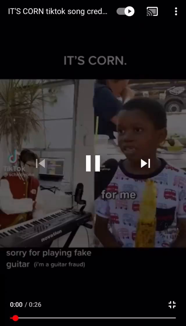 It’s corn a big lump with nobs, it has the juice. IT'S CORN tiktok