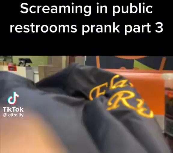 Screaming In Public Restrooms Prank Part 3 Tik Tok Ifunny