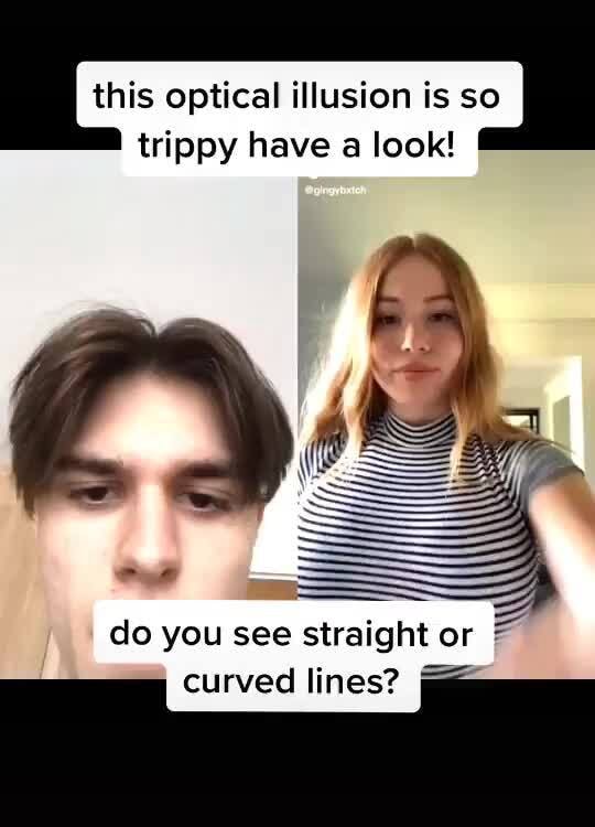 This Optical Illusion Is So Trippy Have A Look Do You See Straight Or 7 Curved Lines Rm Ifunny 