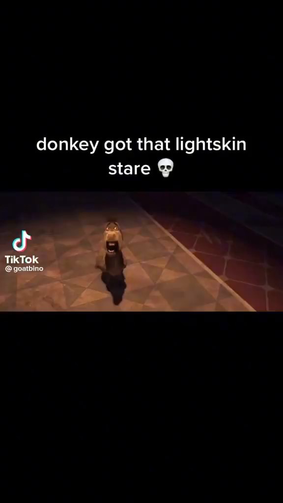 Donkey got that lightskin stare TikTok )