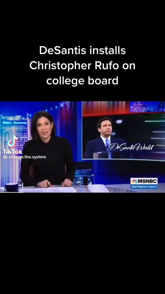DeSantis installs Christopher Rufo on college board Sf TikTok he ...