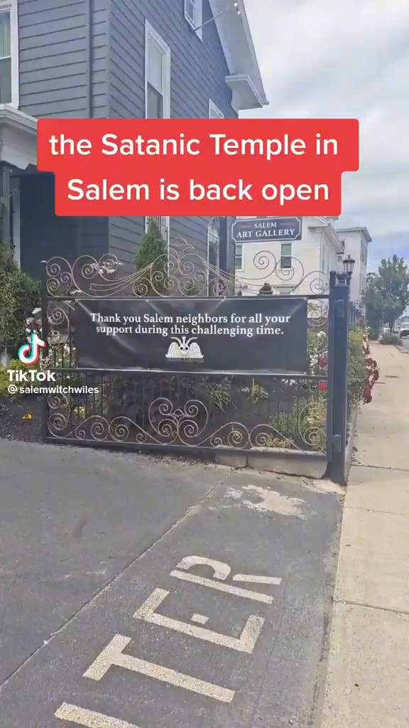 The Satanic Temple In Salem Is Back Open Thank You Salem Neighbors For
