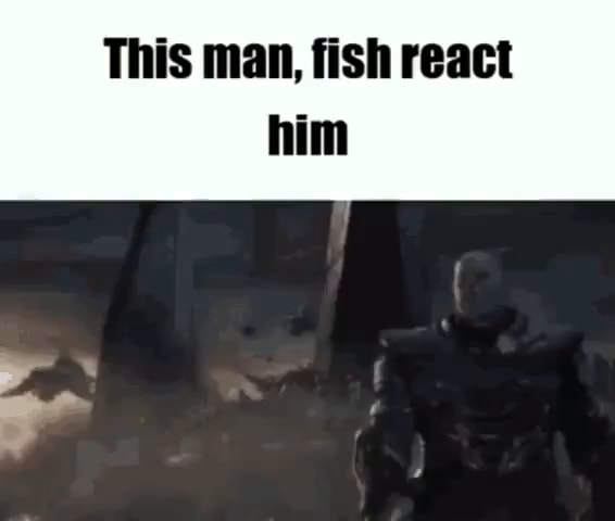 This man, fish react him - iFunny