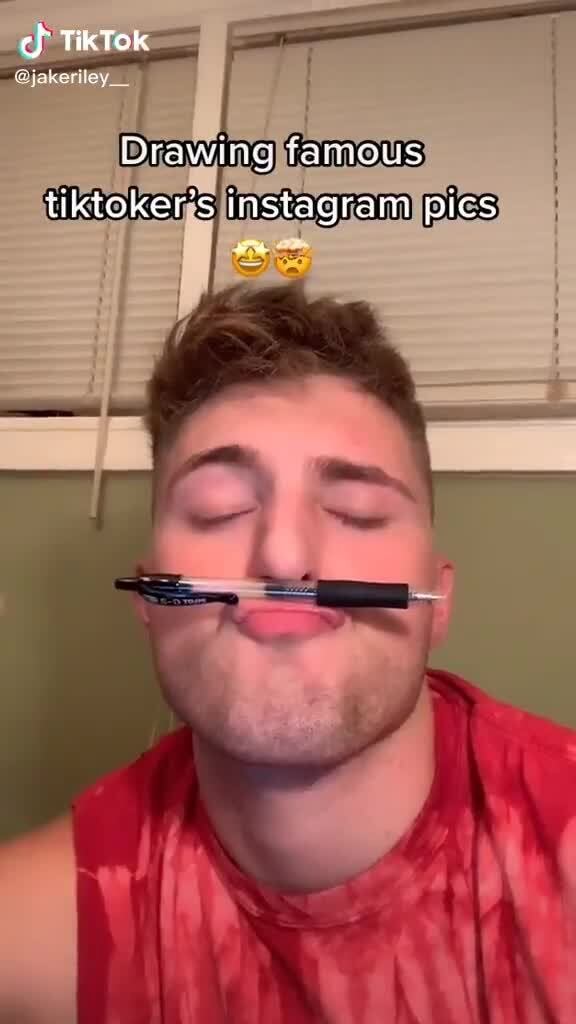TikTok Drawing Tanious tiktoker's instagram pics iFunny Brazil
