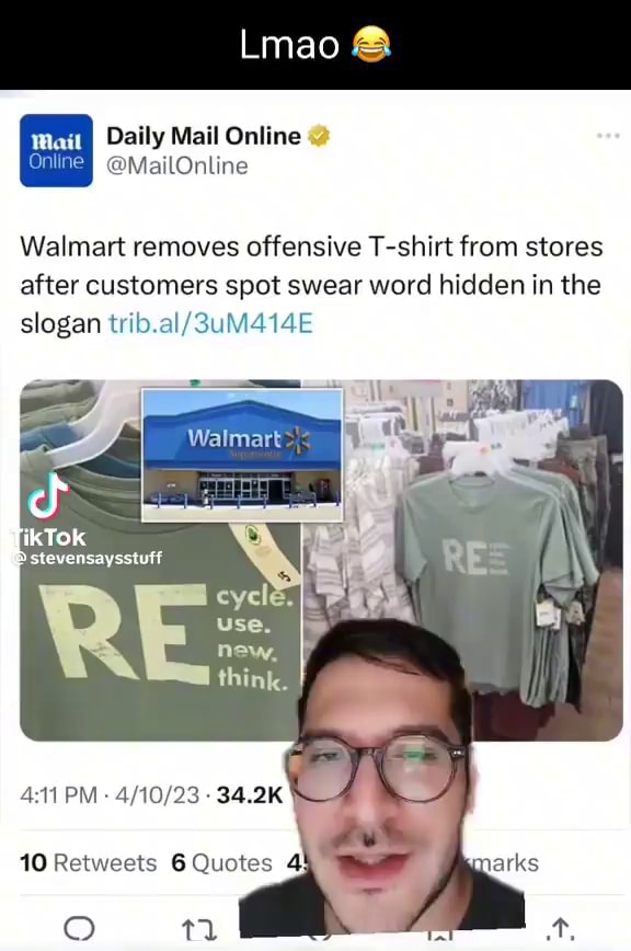 Walmart removes offensive T-shirt from stores after customers spot