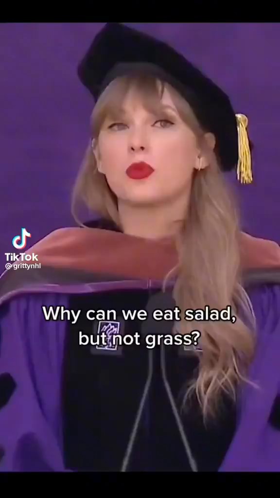 Tik Tok ig gurtynin Why can we eat salad, but not grass? - iFunny
