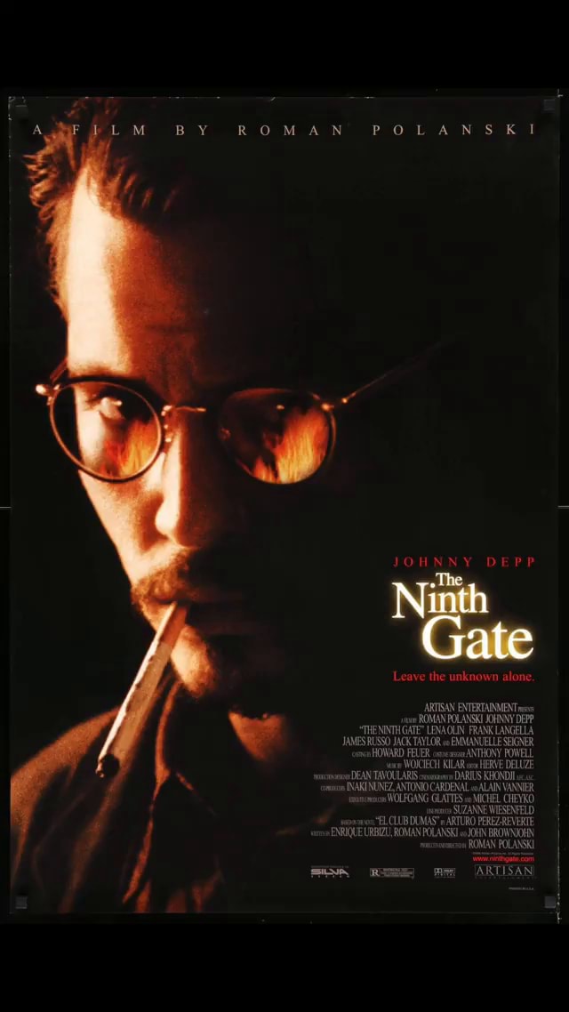 ROM AN POLANSKI JOHNNY DEPP Gate Leave the unknown alone. ARTISAN ...