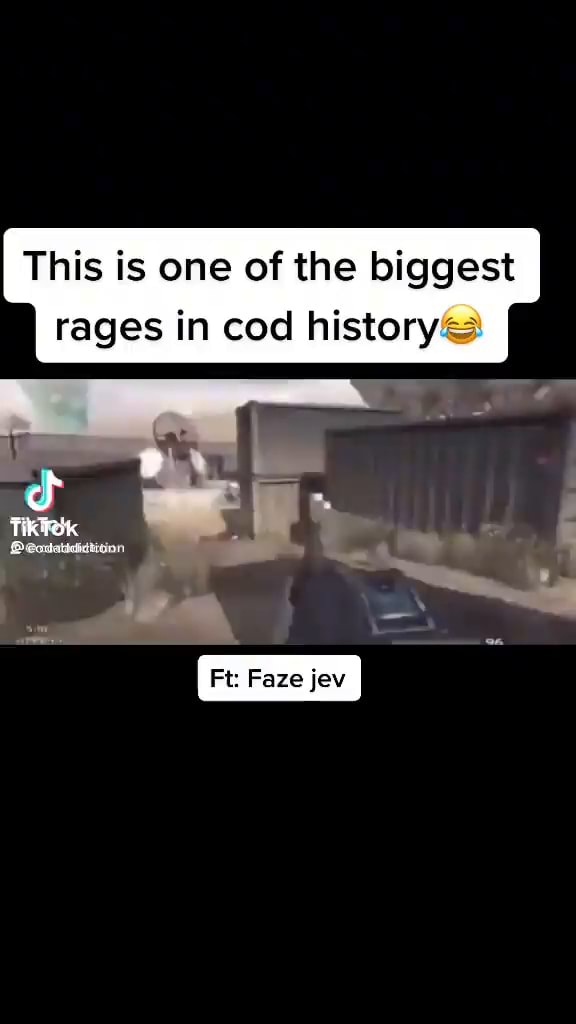 This is one of the biggest rages in cod history - iFunny