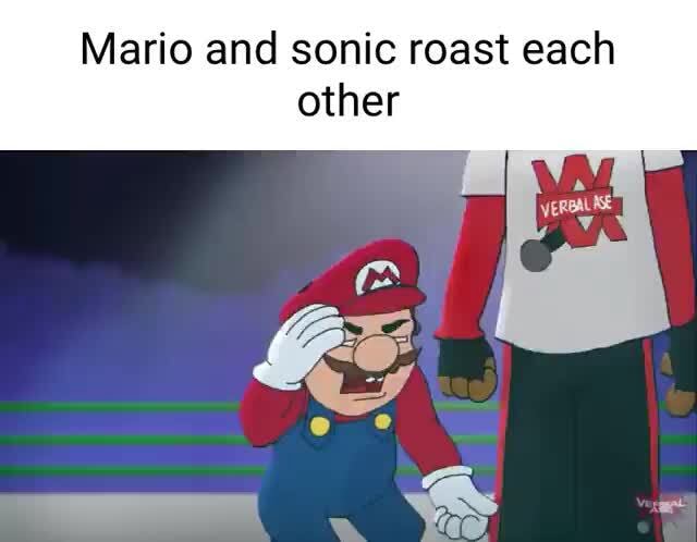 Mario and sonic roast each other - iFunny