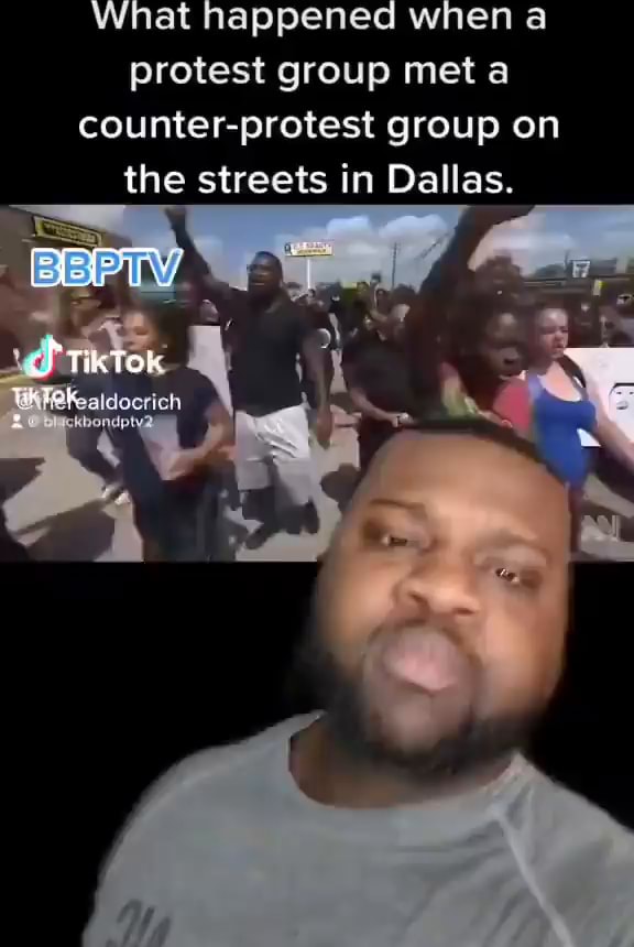 What happened when a protest group meta counter-protest group on the ...