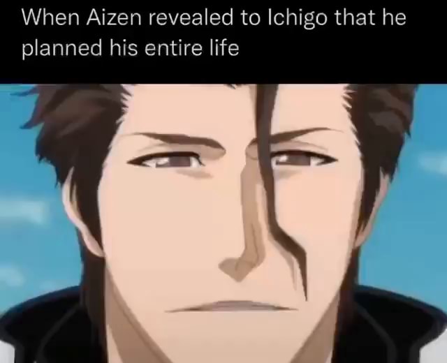 When Aizen revealed to Ichigo that he planned his entire life - iFunny
