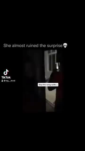 She almost ruined the surprise TikTok - iFunny