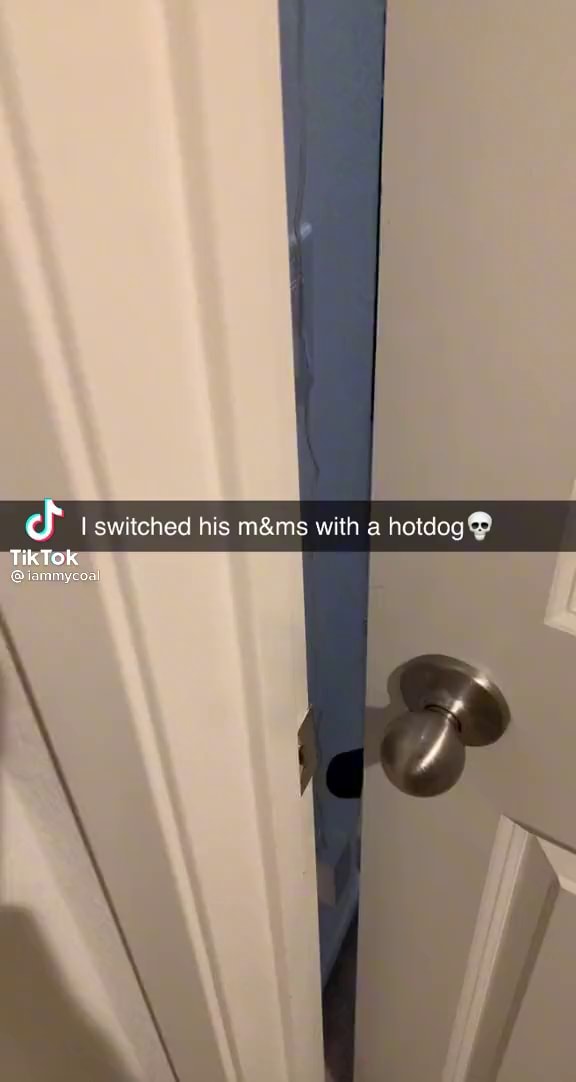 Of switched his with a hotdog TikTok - )