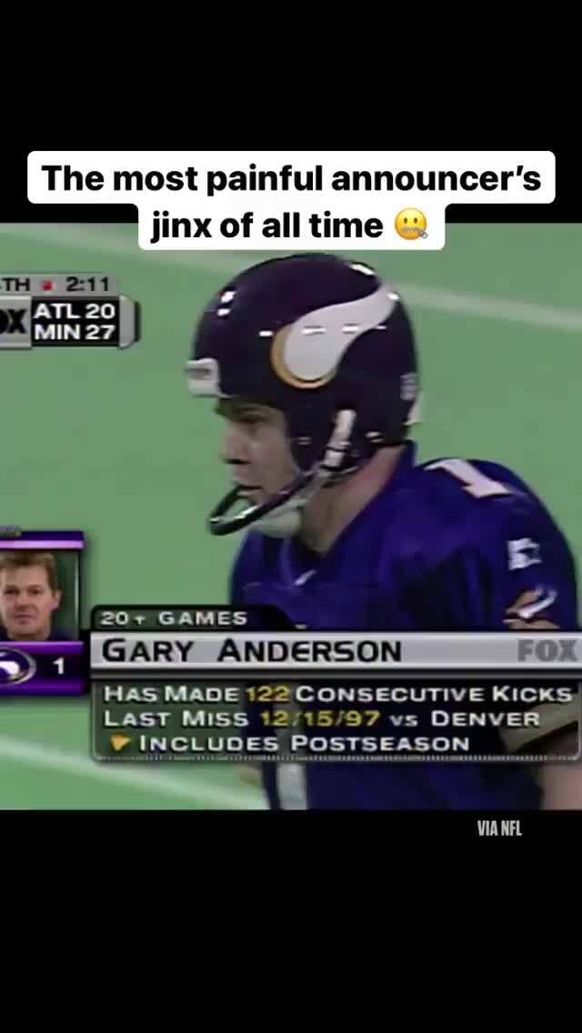 K-Dub on X: Really feel if i want the @Vikings to win the super bowl I am  going to have so forgive Gary Anderson: So Mr. Gary Anderson i want to do