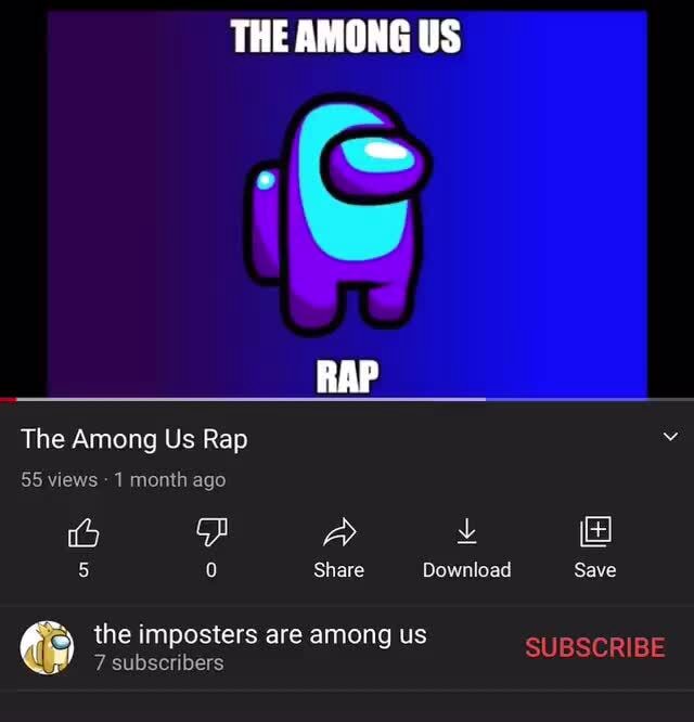 THE AMONG US The Among Us Rap 55 views 1 month ago RAP 5 Share Download ...