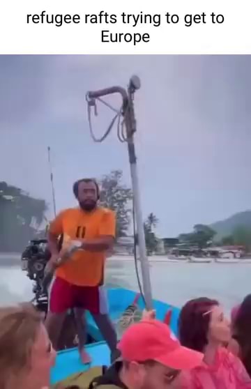 Refugee rafts trying to get to Europe - iFunny
