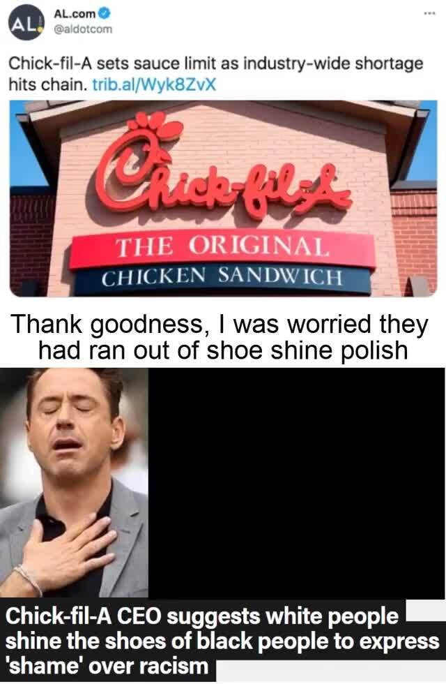 AL com ChickfilA sets sauce limit as wide shortage hits chain. THE