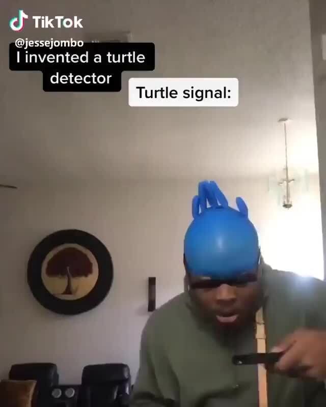 TikTok @jessejombo invented a turtle detector Turtle signal: - iFunny