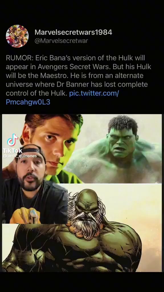 RUMOR: Eric Bana's version of the Hulk will appear in Avengers Secret ...