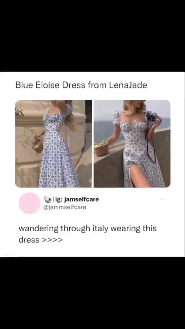 blue eloise dress lenajade