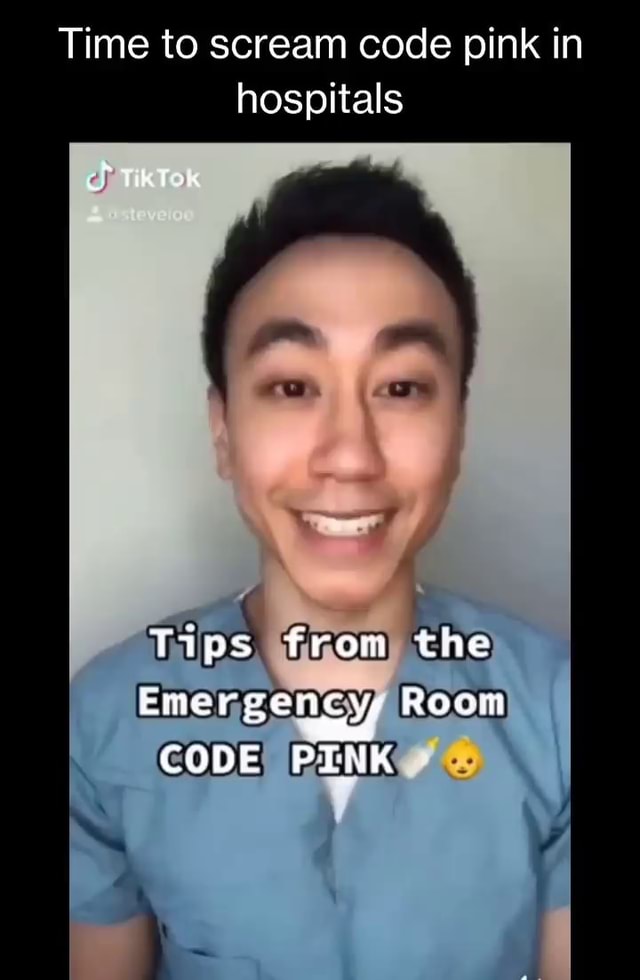 Time to scream code pink in hospitals tips from the emergency room code 
