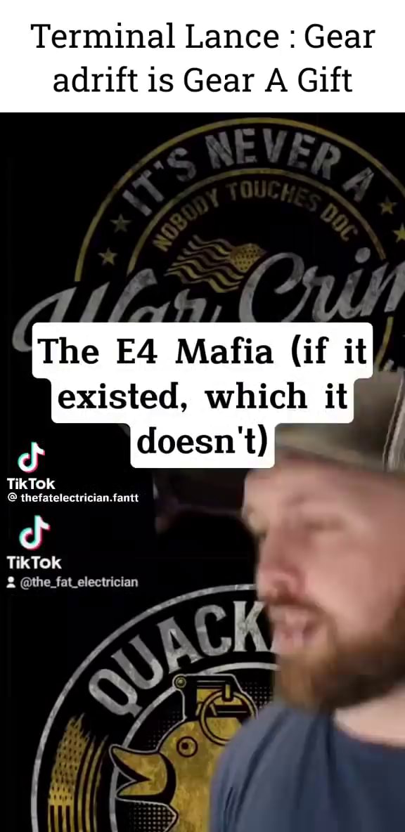 Terminal Lance Gear adrift is Gear A Gift ZR The Mafia (if it existed