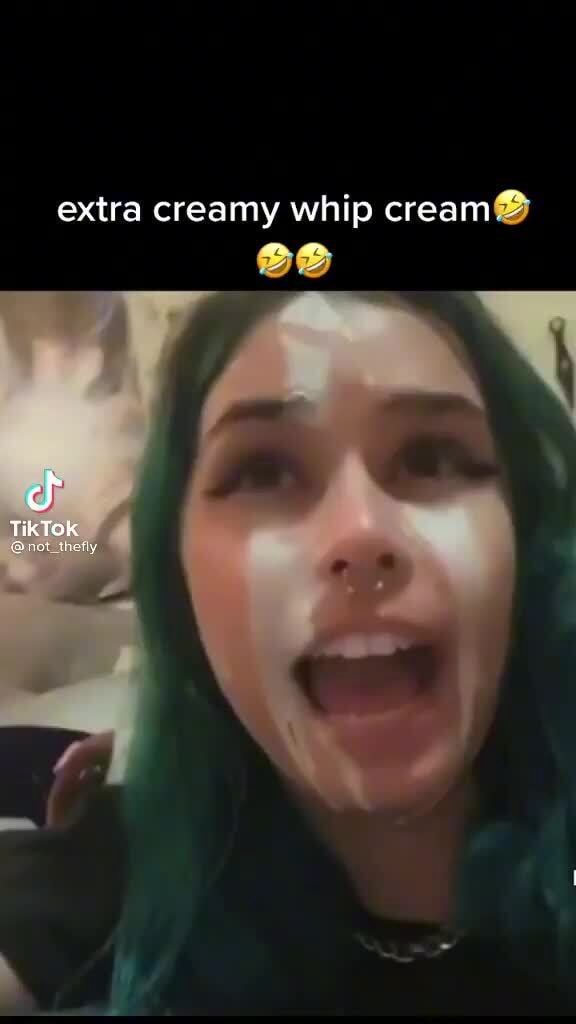 Extra creamy whip cream.* TikTok iFunny