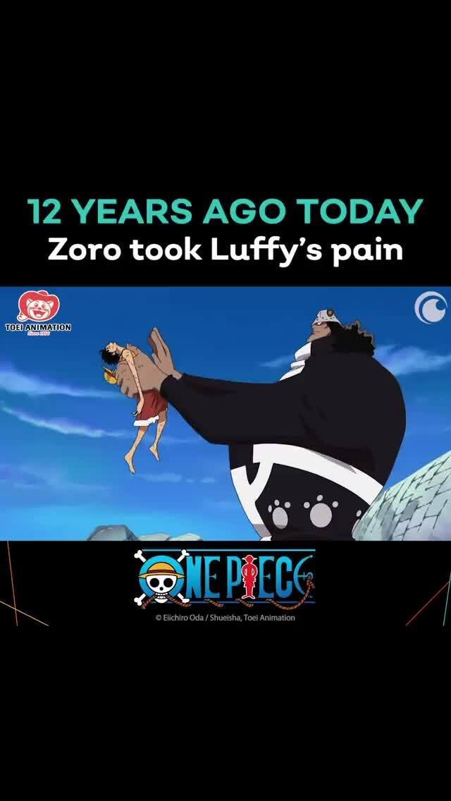 12 YEARS AGO TODAY Zoro took Luffy's pain iFunny
