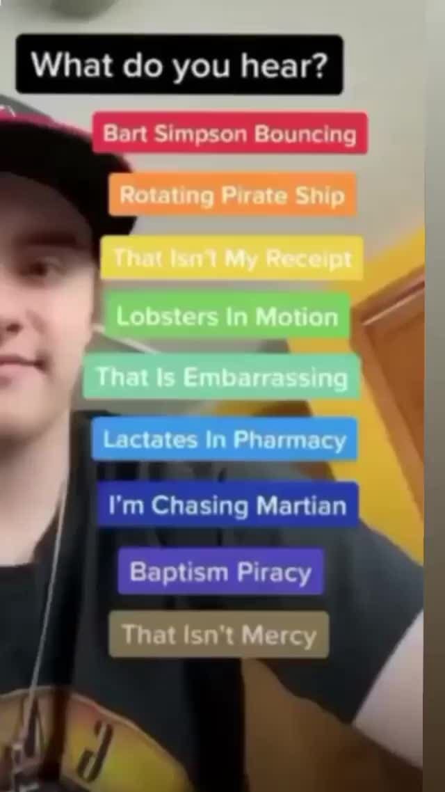 What Do You Hear Bart Simpson Bouncing What do you hear? Bart Simpson Bouncing I'm Chasing Martian Baptism