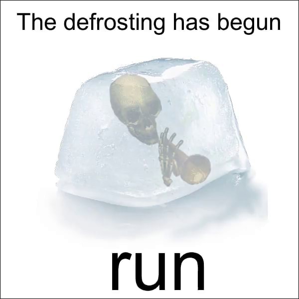 The Defrosting Has Begun Run - IFunny