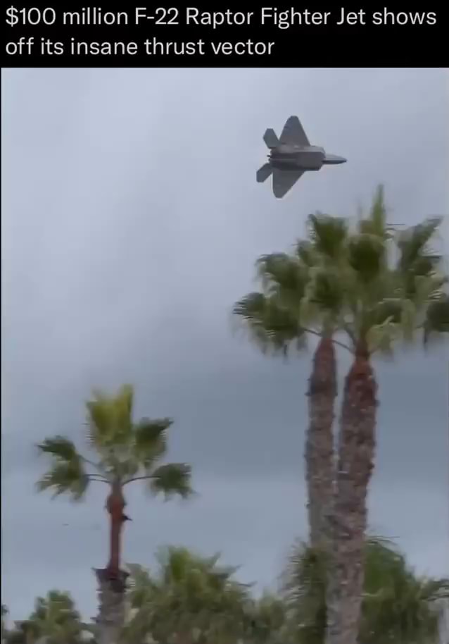 $100 million F-22 Raptor Fighter Jet shows off its insane thrust vector ...