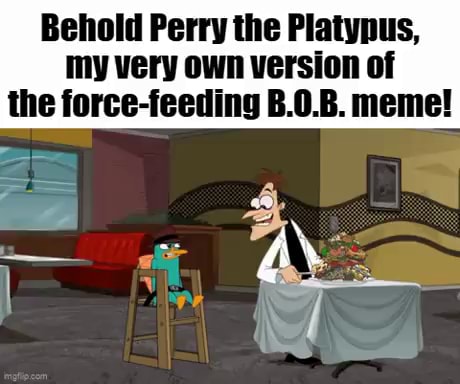 Behold Perry the Platynus, Iny very own version of the force-feeding B ...