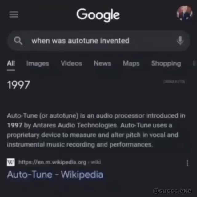 = Google Q when was autotune invented All Images Videos News Maps
