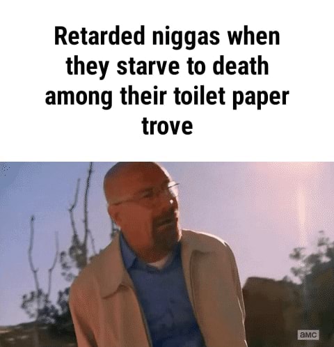 Retarded niggas when they starve to death among their toilet paper ...