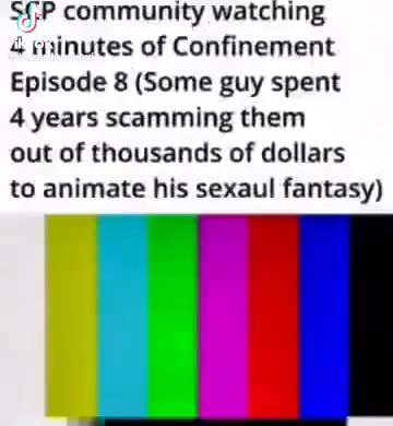 Community watching 4 minutes of Confinement Episode 8 (Some guy spent