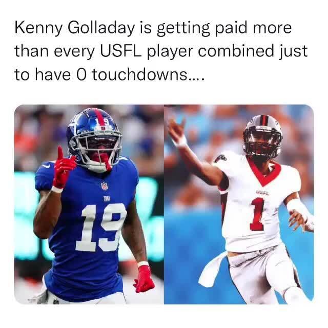 Kenny Golladay is getting paid more than every USFL player combined