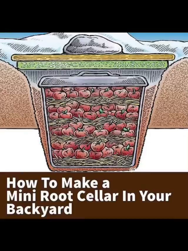 how-to-make-a-mini-root-cellar-in-your-backyard-ifunny