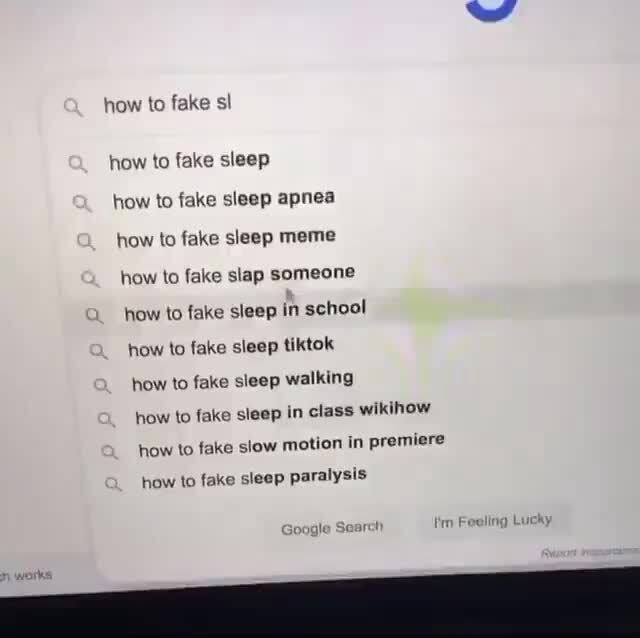 How to fake sl how to fake sleep how to fake sleep apnea how to fake